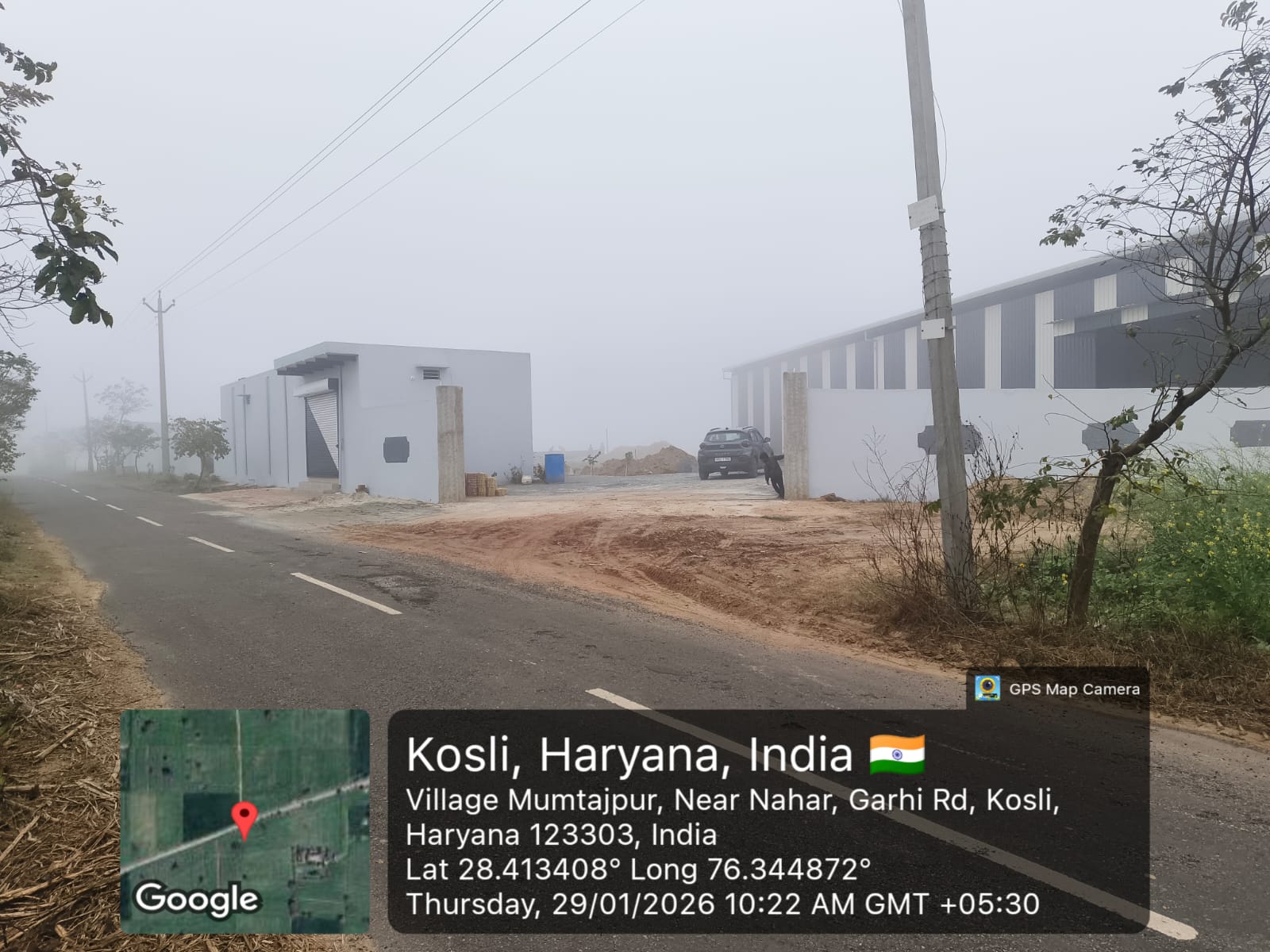 Approach road to Kosli plant